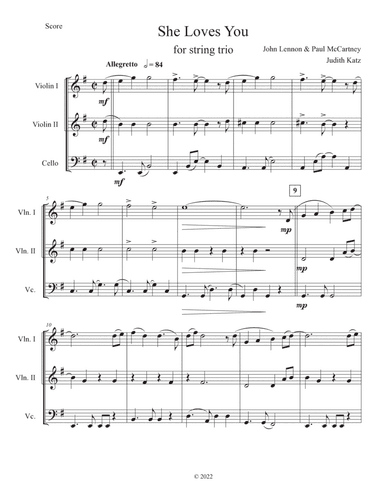 She Loves You (arr. Judith Katz)