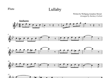 Lullaby (arr. Zachary Corbett)