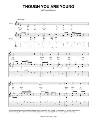 Though You Are Young (arr. Mark Phillips)