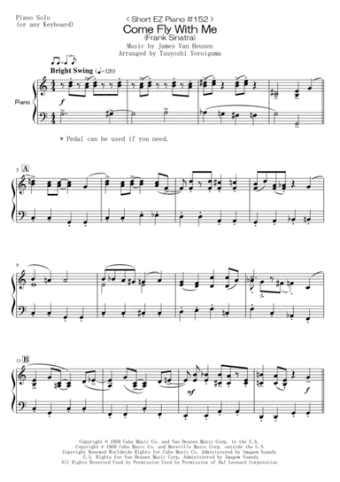 Come Fly With Me (arr. Tsuyoshi Yoroiguma)
