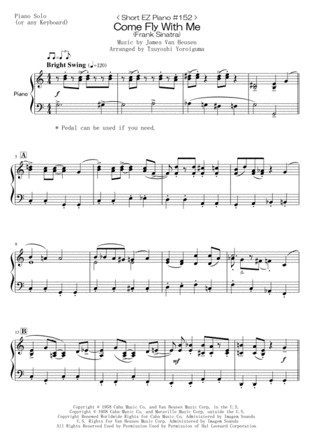 Come Fly With Me (arr. Tsuyoshi Yoroiguma)
