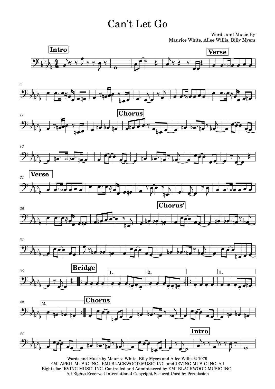 Can't Let Go (arr. Marcus Gram Jacobsen)