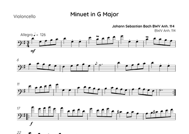 Minuet in G Major (arr. Sales)