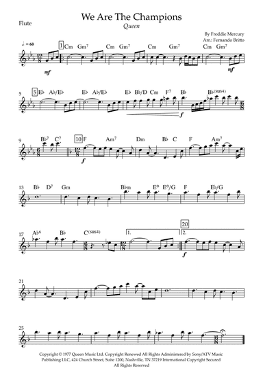 We Are The Champions (arr. Fernando Britto)