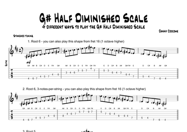 G# Half Diminished Scale (4 Ways to Play)