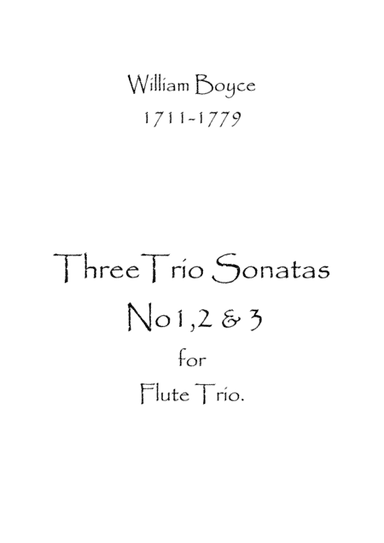 Three Trio Sonatas No.1,2 & 3 (arr. Spence Bundy)