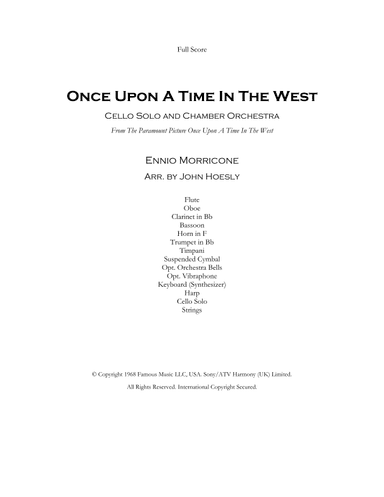 Once Upon A Time In The West (arr. John Hoesly)