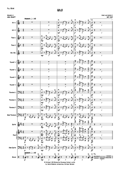 Gold (arr. Nigel Bennett)