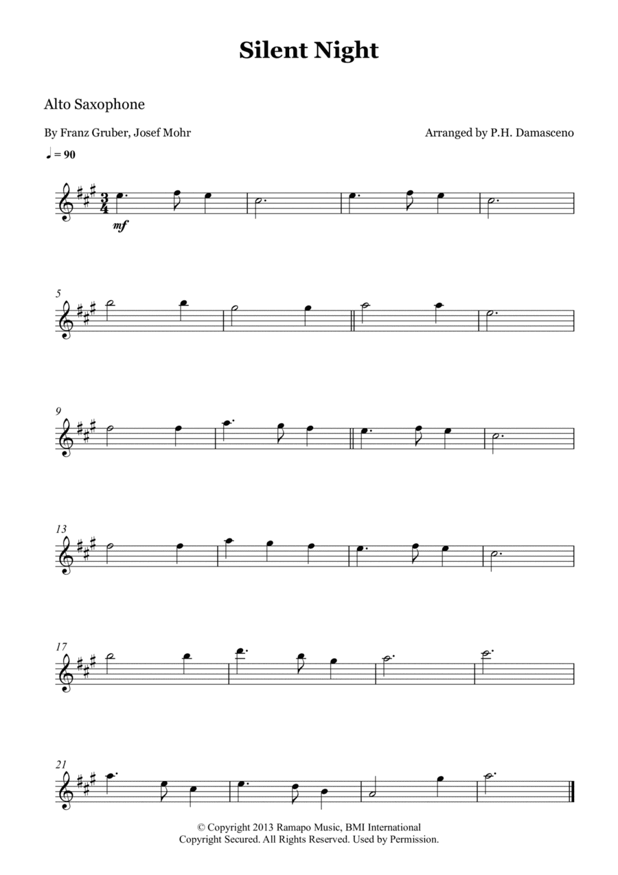Silent Night (arr. P.H. Damasceno)