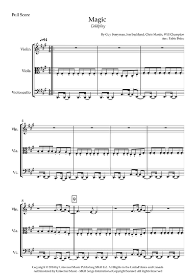 Magic (arr. Fabio Britto)