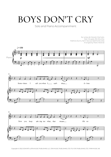 Boys Don't Cry (arr. Pedro Merendi)
