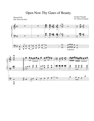 Open Now Thy Gates of Beauty (arr. Wayne Eastham)