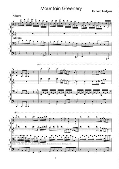 Mountain Greenery (arr. Peter Nero)