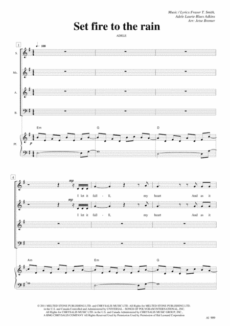 Set Fire To The Rain (arr. Jetse Bremer)