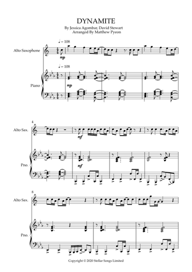 Dynamite (arr. Matthew pyeon)