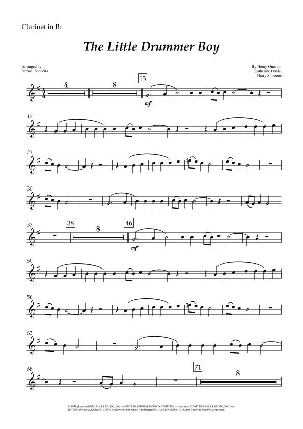 The Little Drummer Boy (arr. Samuel Sequeira)