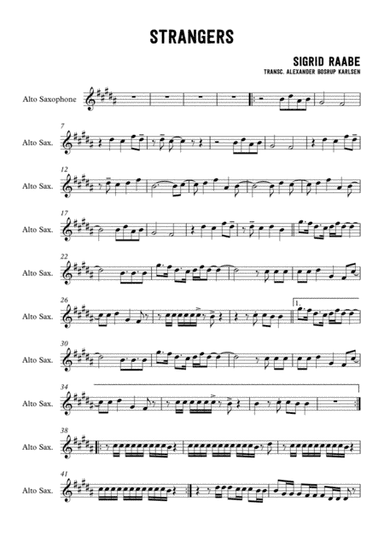 Strangers (arr. Alexander Bosrup Karlsen)