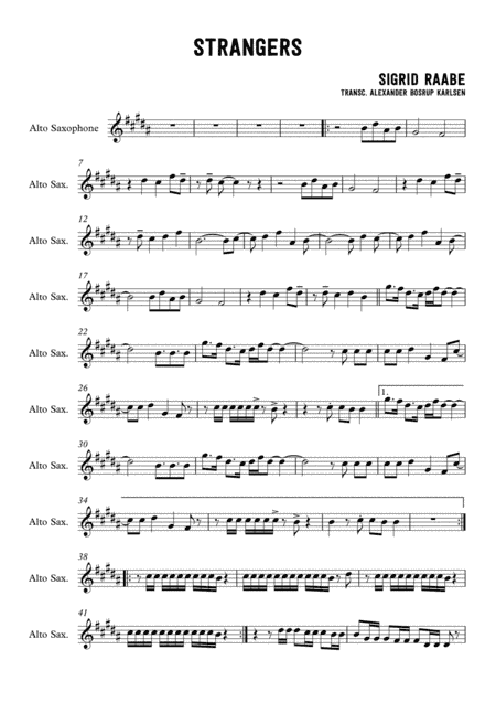 Strangers (arr. Alexander Bosrup Karlsen)