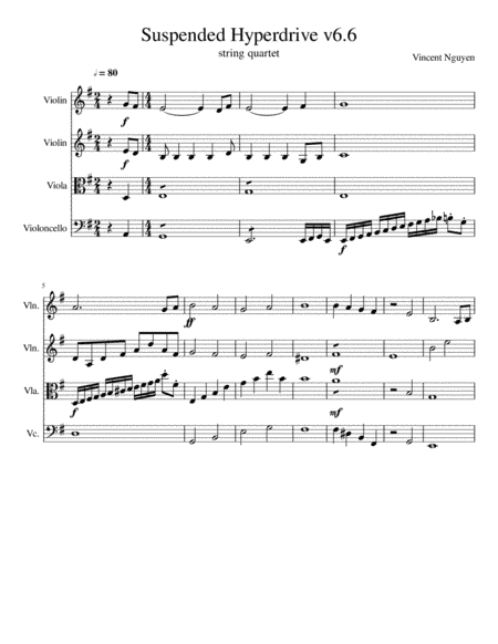 Suspended Hyperdrive (quartet)
