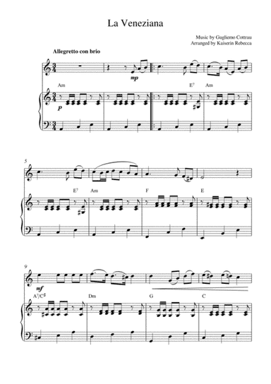 La Veneziana (arr. Kaiserin Rebecca)