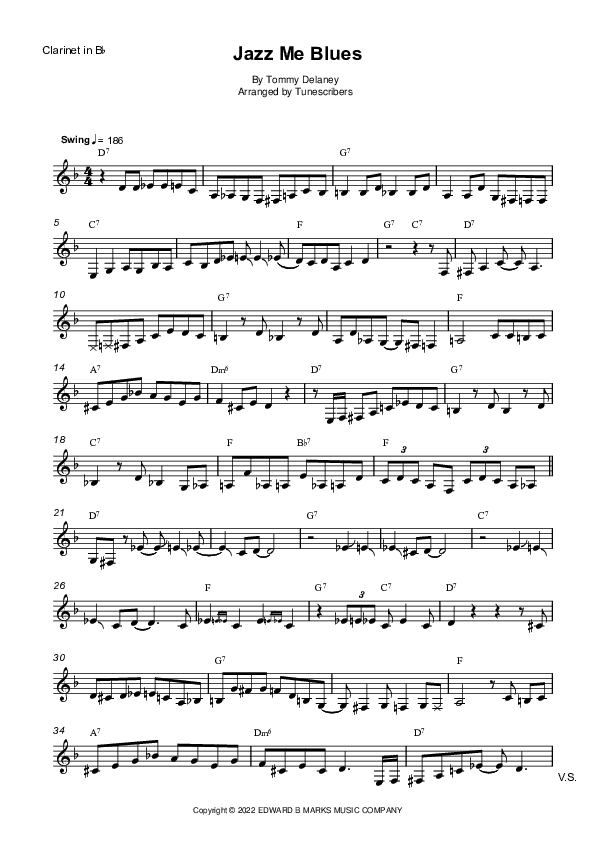 Jazz Me Blues (arr. Tunescribers)