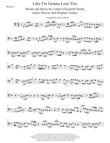 Like I'm Gonna Lose You (arr. Kevin Busse)