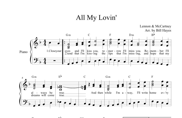 All My Loving (arr. Bill Hayes)