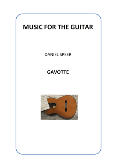 Gavotte - Daniel Speer (arr. Alvaro Chávez)