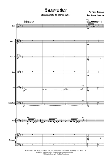 Gabriel's Oboe (arr. Andrew Robertson)