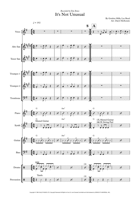 It's Not Unusual (arr. Daryl McKenzie)