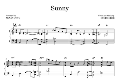 Sunny (arr. Menan Duwe)