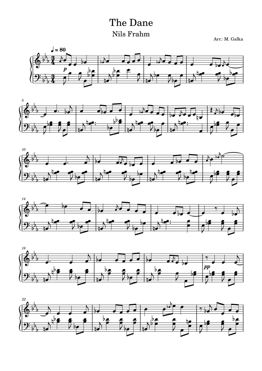 The Dane (arr. Magdalena Galka)