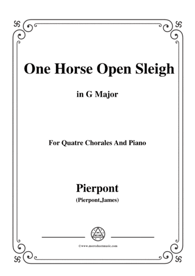 Pierpont-Jingle Bells(The One Horse Open Sleigh),in G Major,for Quatre Chorales (arr. MSM)
