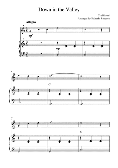 Down in the Valley (arr. Kaiserin Rebecca)
