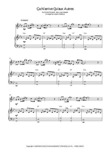 Ca N'arrive Qu'aux Autres (arr. Kaiserin Rebecca)