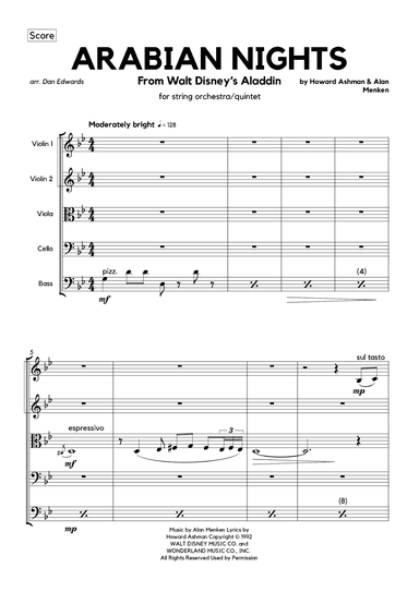 Arabian Nights (arr. Dan Edwards)
