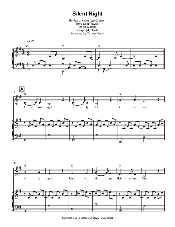 Silent Night (arr. Tunescribers)