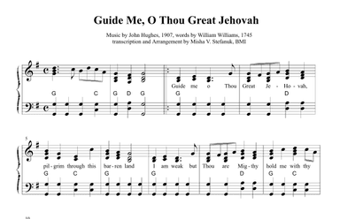 Guide Me, O Thou Great Jehovah (arr. Misha Stefanuk)