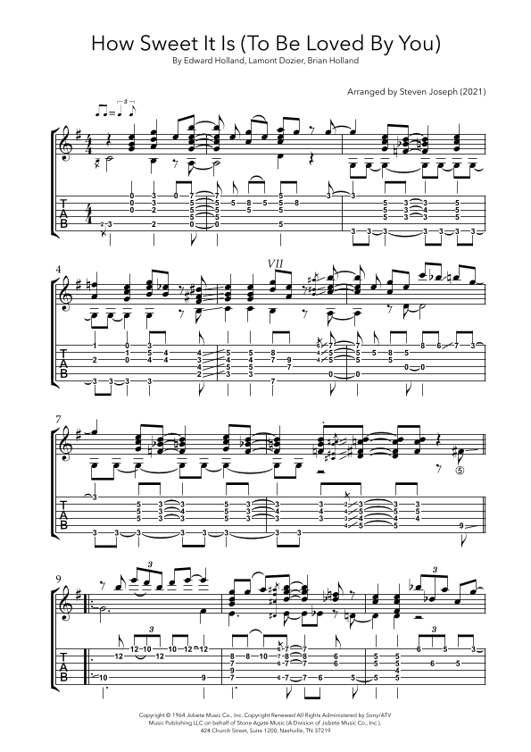 How Sweet It Is (to Be Loved By You) (arr. Steven Joseph)
