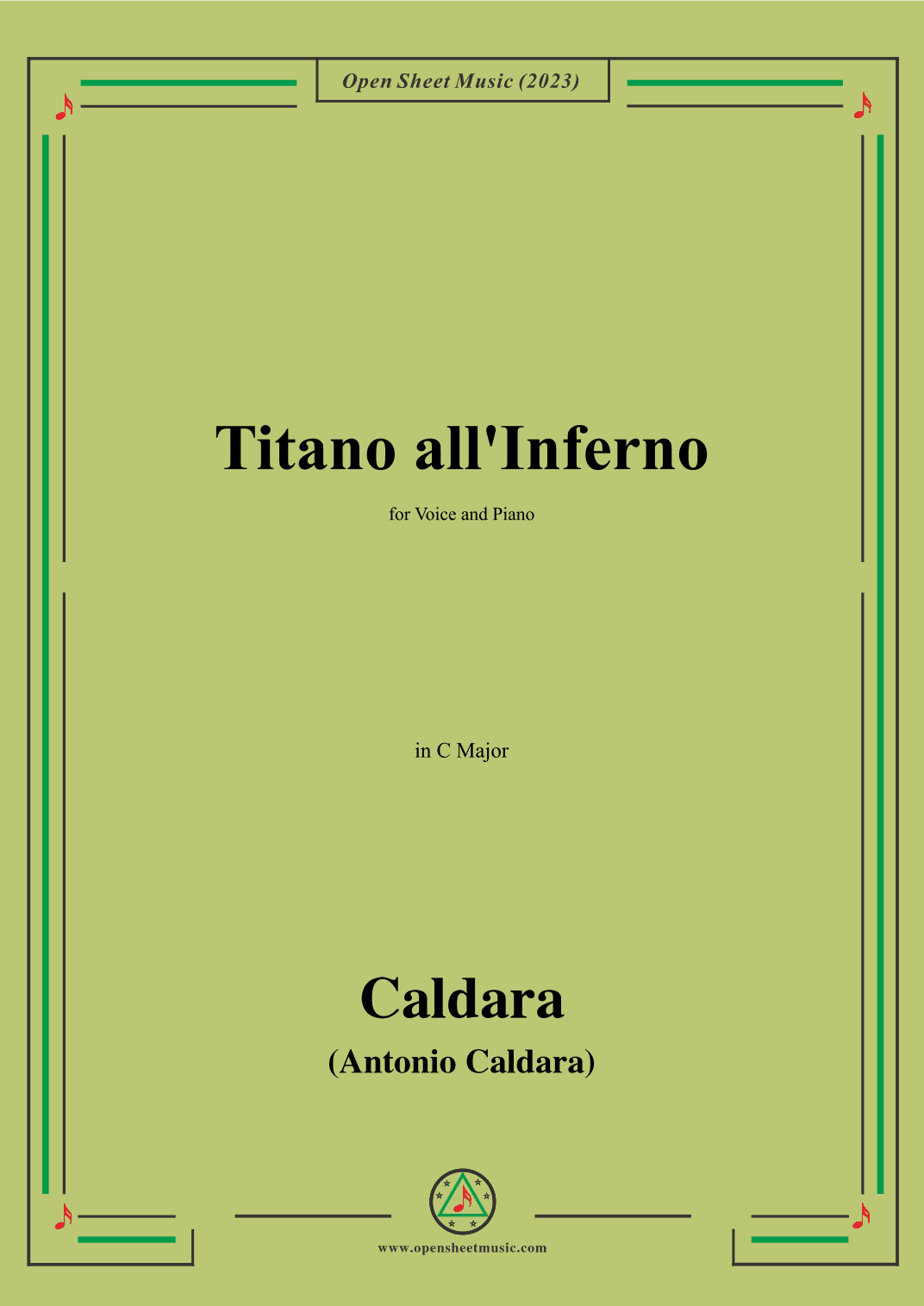 Caldara-Titano all'Inferno,in C Major (arr. OSM Press)