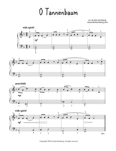 O Christmas Tree (O Tannenbaum) (arr. Dan Karlsberg)