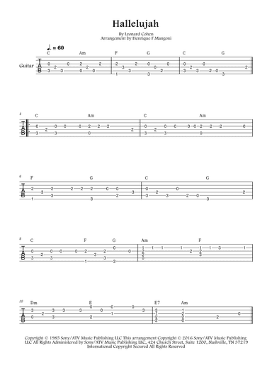 Hallelujah (arr. Henrique F Mangoni)
