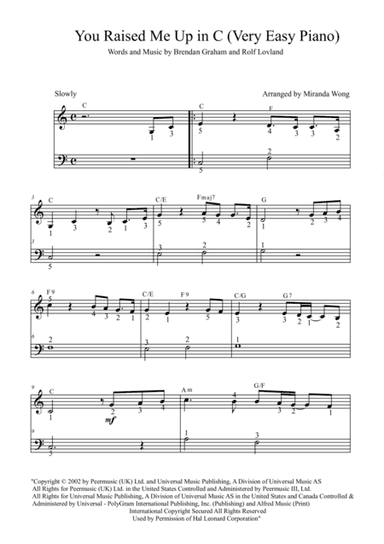 You Raise Me Up (arr. Miranda Wong)