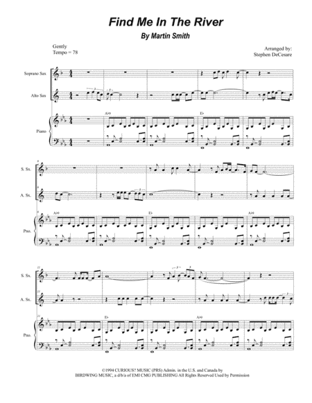 Find Me In The River (arr. Stephen DeCesare)