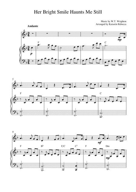 Her Bright Smile Haunts Me Still (arr. Kaiserin Rebecca)