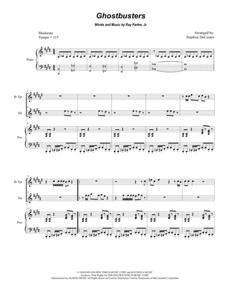 Ghostbusters (arr. Stephen DeCesare)