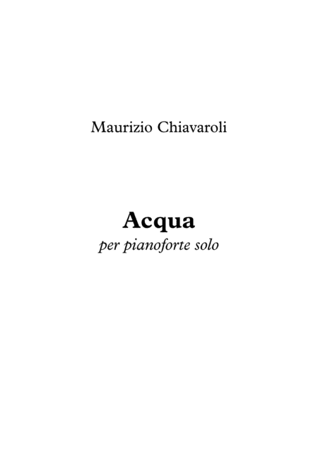 Acqua
