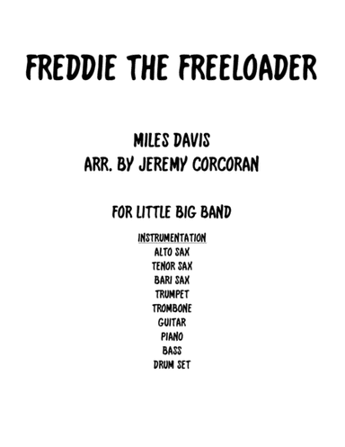 Freddie Freeloader (arr. Jeremy Corcoran)