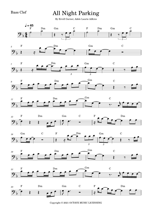 All Night Parking (with Erroll Garner) Interlude (arr. Fabio Eduardo de Oliveira)