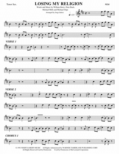 Losing My Religion (arr. Jorge Juárez)